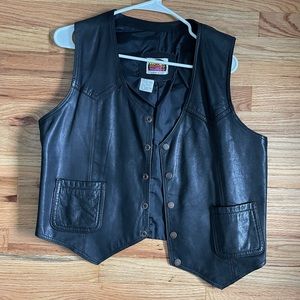 Vintage Miller outerwear cowhide leather vest